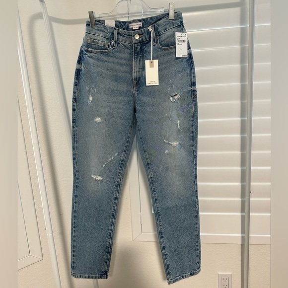 GOOD AMERICAN Good Classics Distressed Skinnyish Fit - Picture 3 of 6